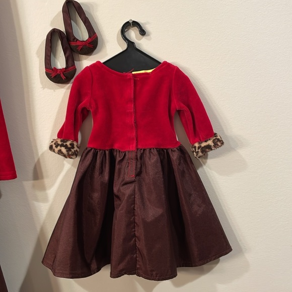 American Girl Chocolate Cherry Dress Set, Girl (Size 7) + Doll Outfits - Picture 9 of 11